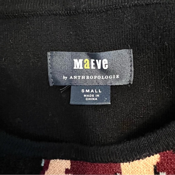 NWT Anthropologie Maeve Scenic Mini Sweater Dress - Picture 8 of 15